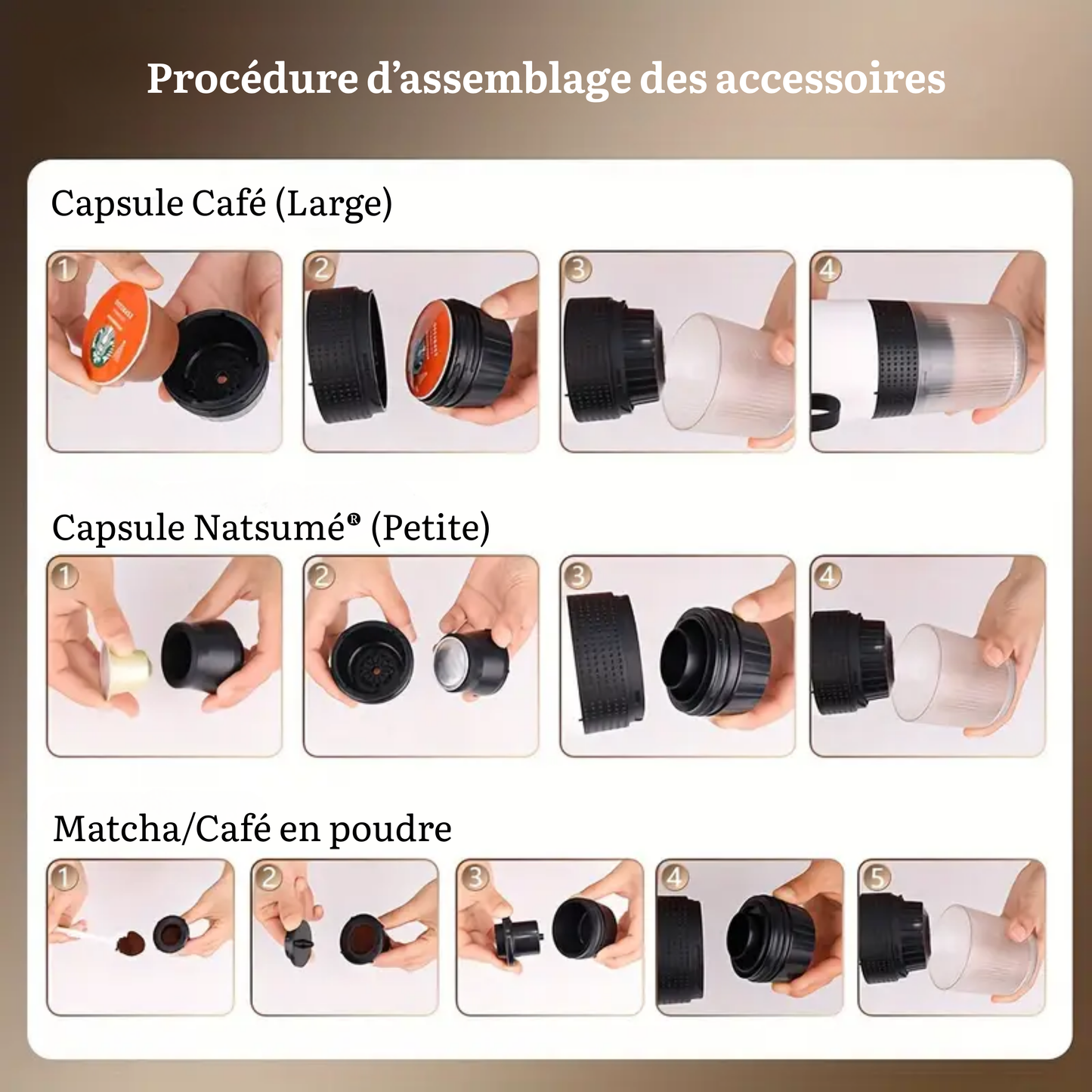 Machine Natsumé® – Mini Machine à Capsules 3-en-1