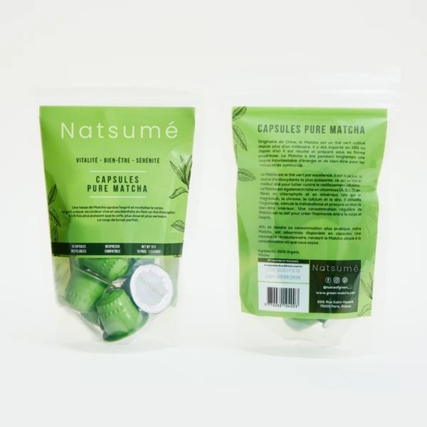 CAPSULES DE MATCHA
