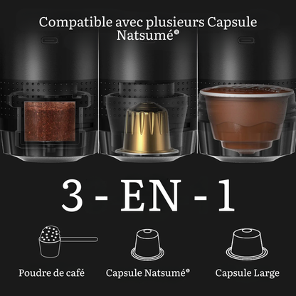 Machine Natsumé® – Mini Machine à Capsules 3-en-1